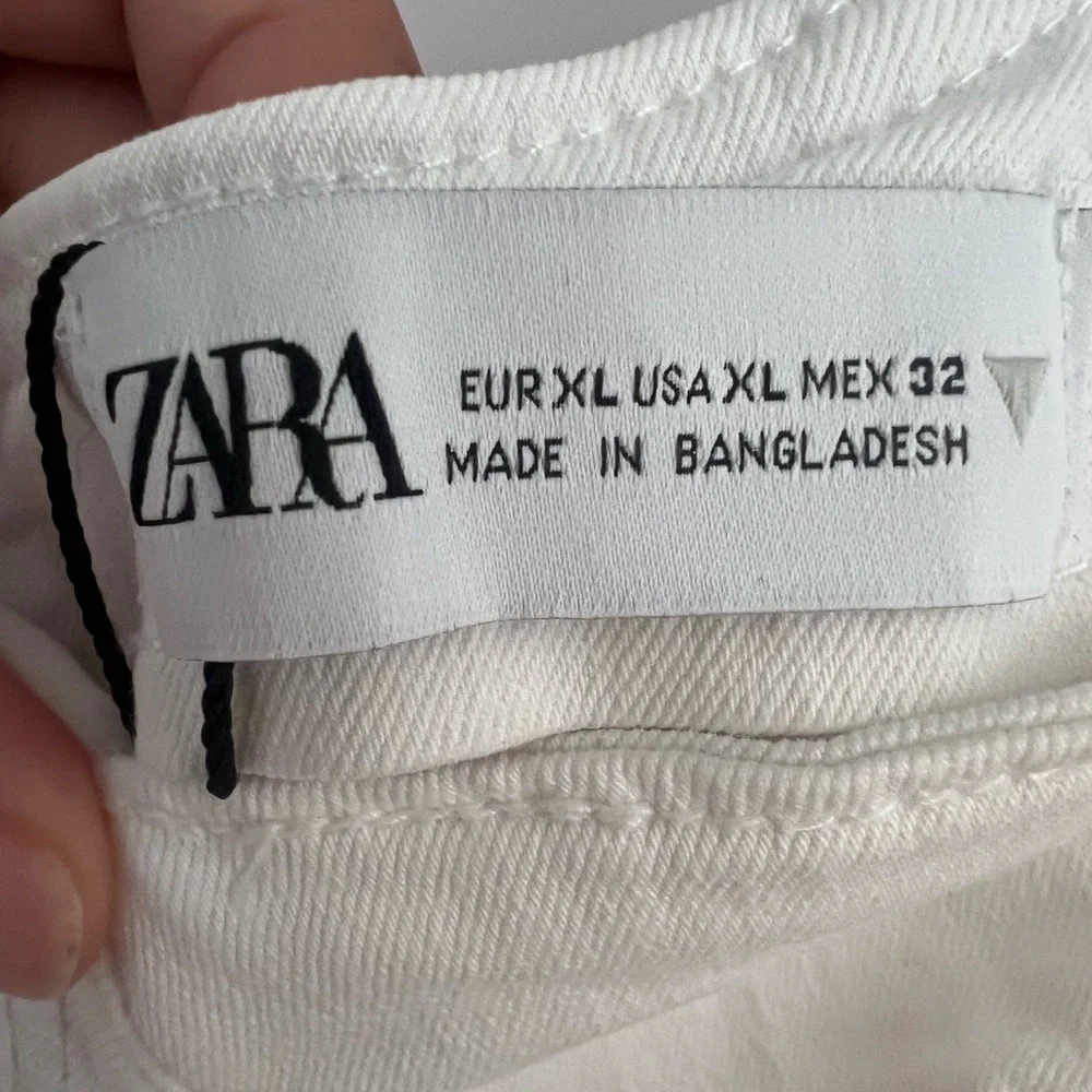 Zara Elegant White Crop Top - Picture 6 of 7